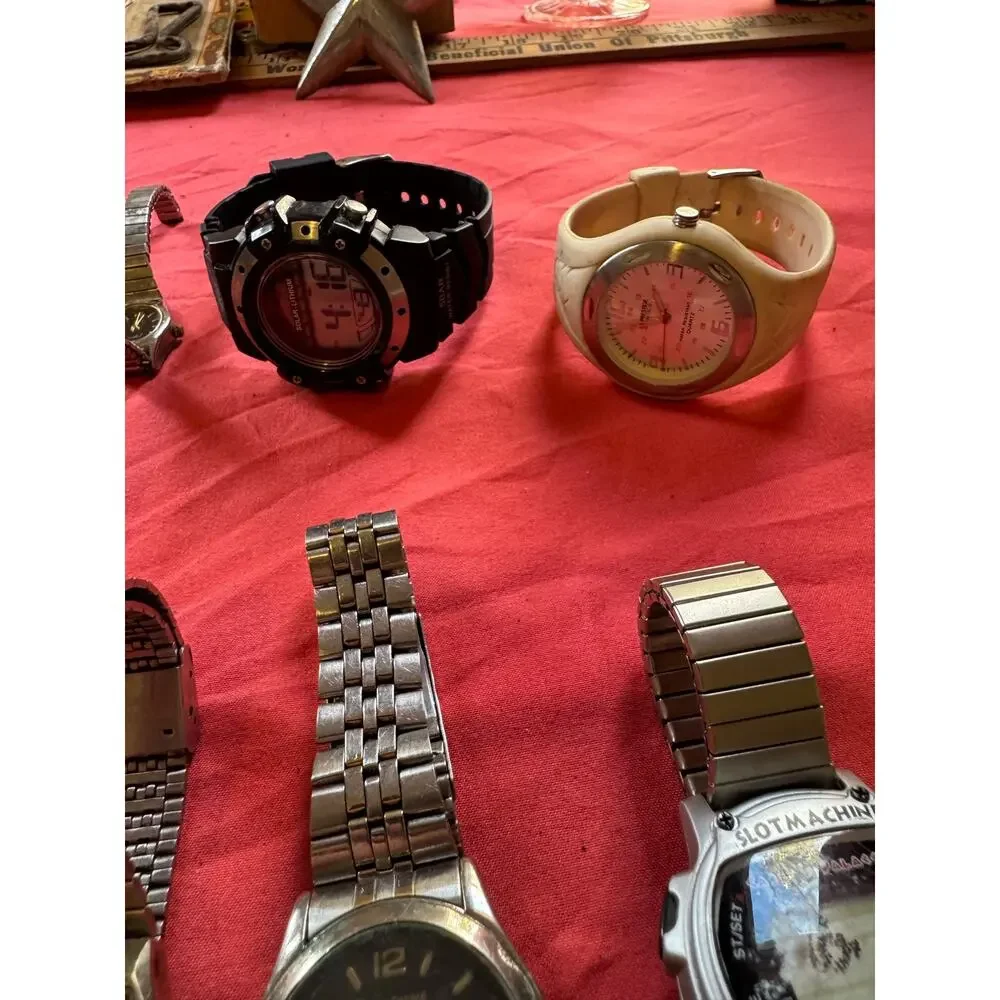 Vintage Watch Lot for Parts Repair Craft - Caesars Palace, 80s Armitron, Speidel